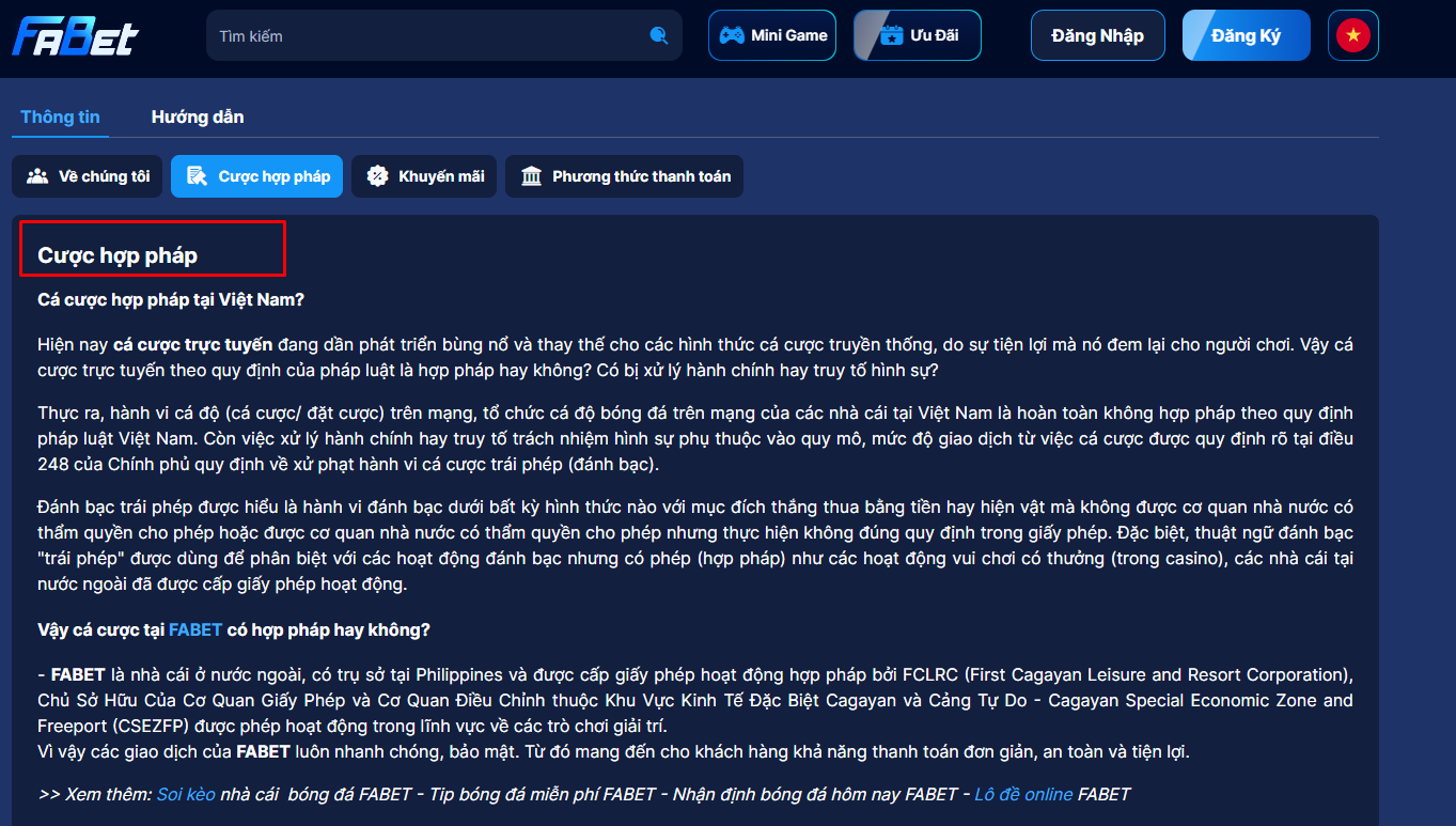 Fabet thực sự là nhà cái cá cược bóng đá số 1 hiện nay