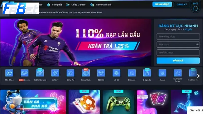 Hướng dẫn đăng ký / đăng nhập Fabet cho tân thủ